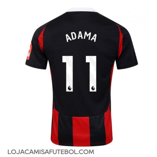 Camisa de Futebol Fulham Adama Traore #11 Equipamento Secundário 2024-25 Manga Curta